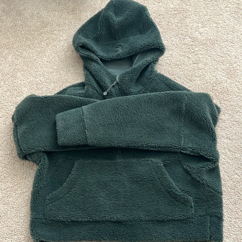 Scuba Oversized Half-zip Fleece Hoodie